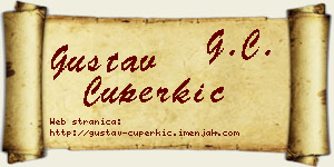 Gustav Čuperkić vizit kartica